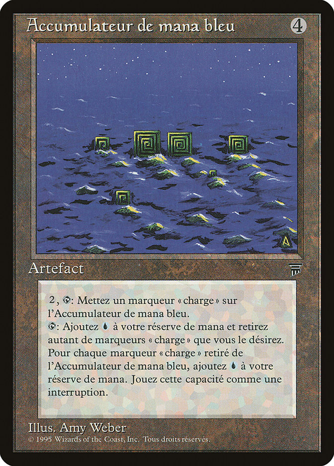 Blue Mana Battery (French) - "Accumulateur de mana bleu" [Renaissance] | Silver Goblin