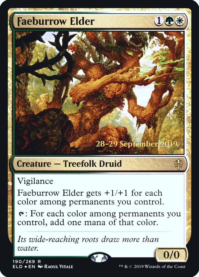 Faeburrow Elder [Throne of Eldraine Prerelease Promos] | Silver Goblin