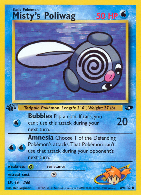Misty's Poliwag (89/132) [Gym Challenge 1st Edition] | Silver Goblin