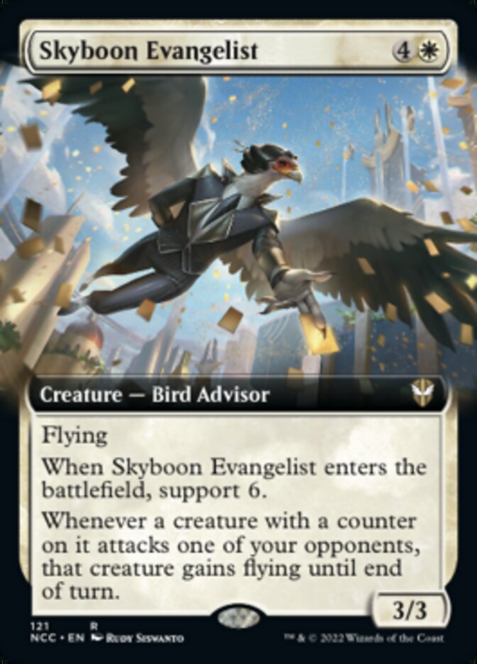 Skyboon Evangelist (Extended Art) [Streets of New Capenna Commander] | Silver Goblin