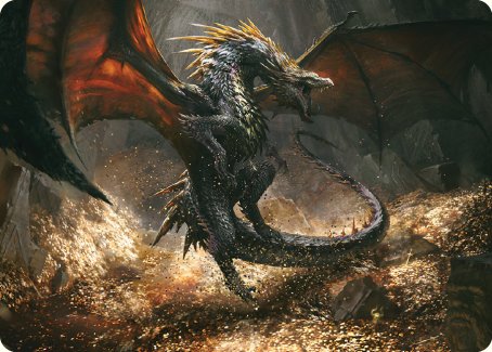 Cavern-Hoard Dragon Art Card [The Lord of the Rings: Tales of Middle-earth Art Series] | Silver Goblin