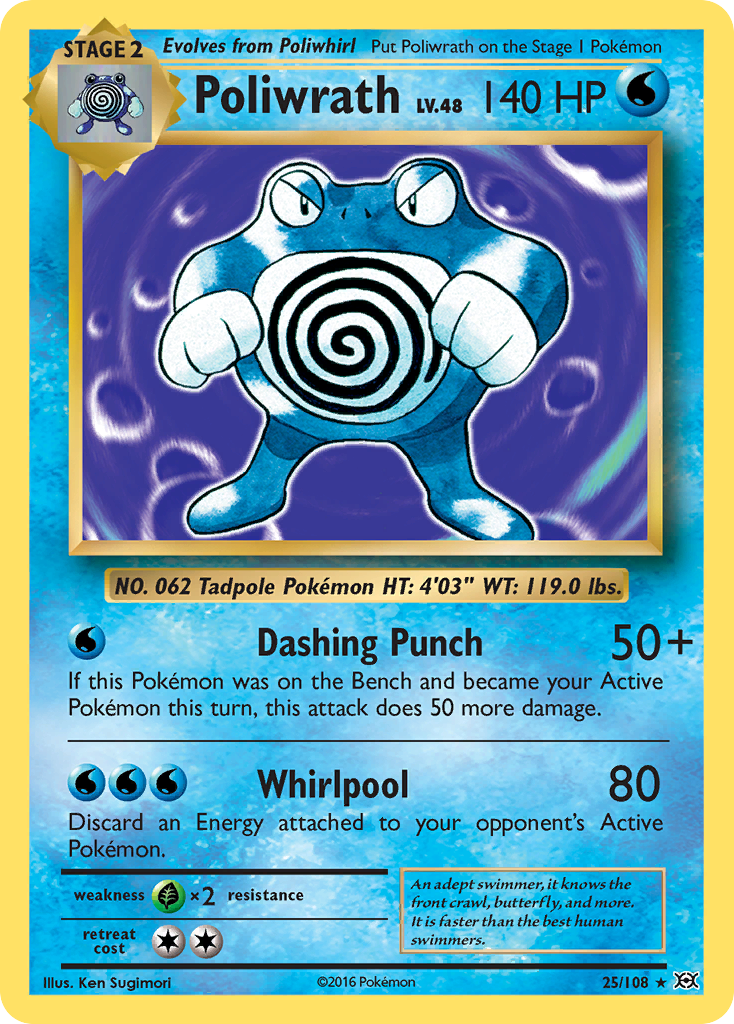 Poliwrath (25/108) [XY: Evolutions] | Silver Goblin