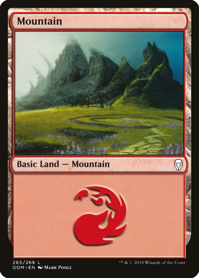 Mountain (265) [Dominaria] | Silver Goblin
