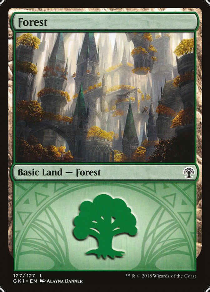 Forest (127) [Guilds of Ravnica Guild Kit] | Silver Goblin
