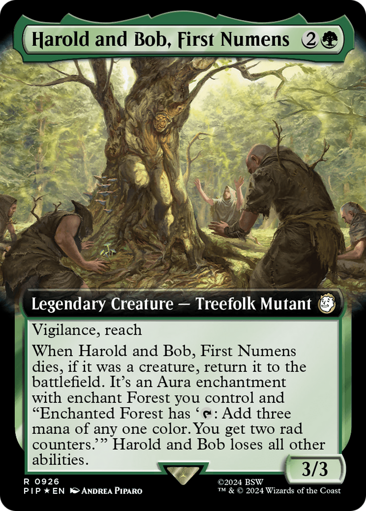 Harold and Bob, First Numens (Extended Art) (Surge Foil) [Fallout] | Silver Goblin