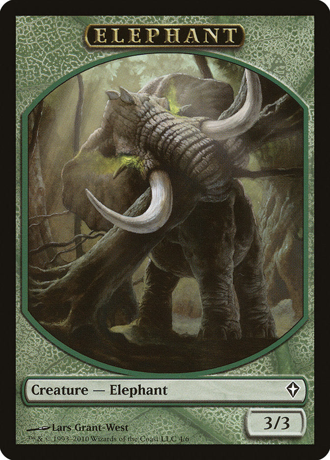 Elephant Token [Worldwake Tokens] | Silver Goblin