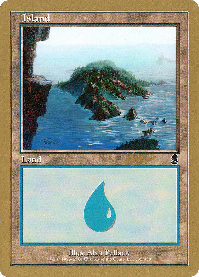 Island (shh335) (Sim Han How) [World Championship Decks 2002] | Silver Goblin