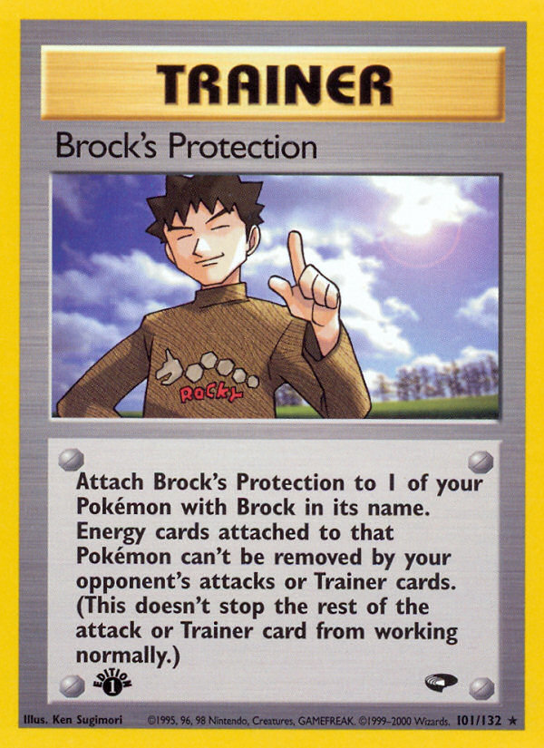 Brock's Protection (101/132) [Gym Challenge 1st Edition] | Silver Goblin