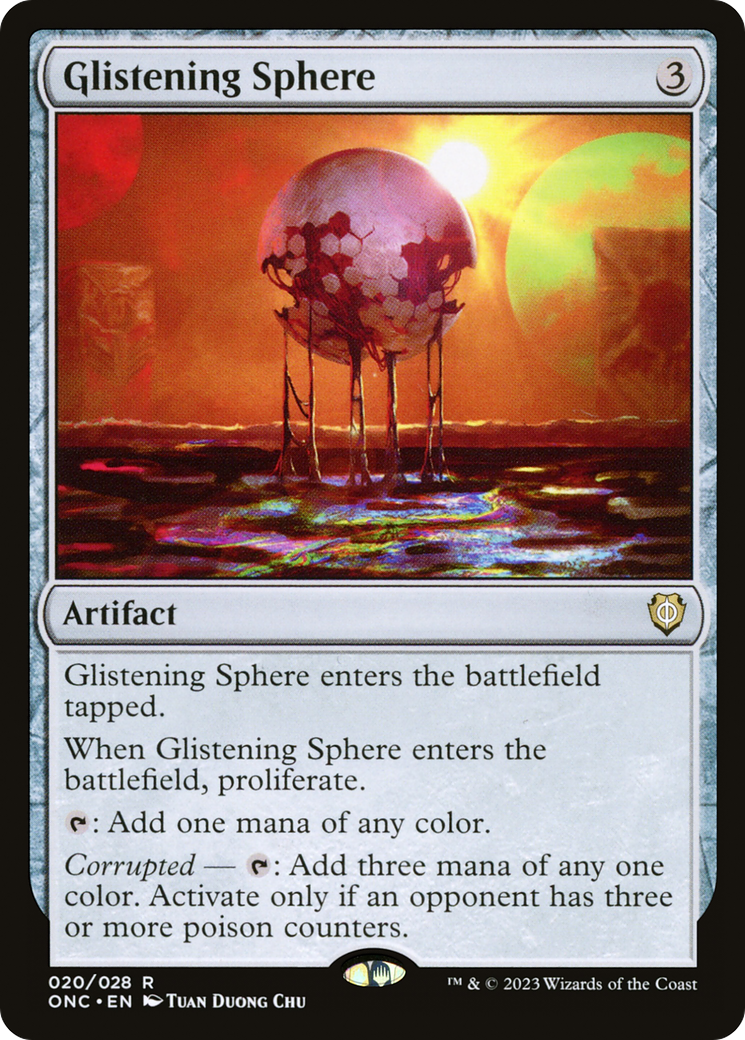 Glistening Sphere [Phyrexia: All Will Be One Commander] | Silver Goblin