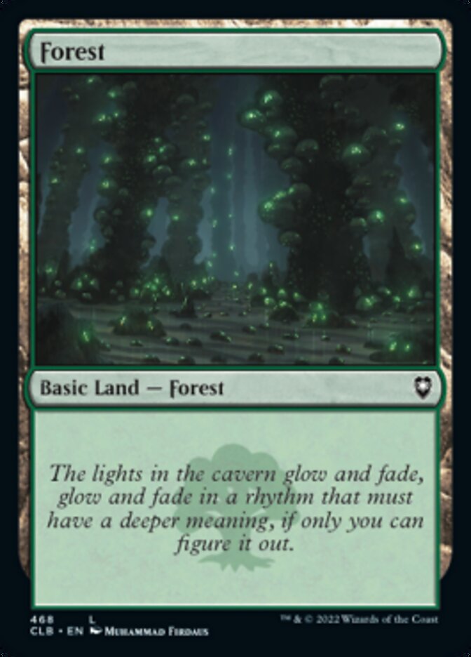 Forest (468) [Commander Legends: Battle for Baldur's Gate] | Silver Goblin