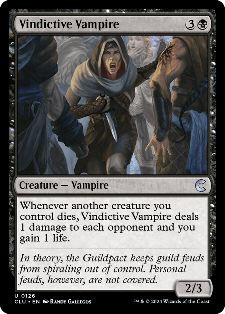 Vindictive Vampire [Ravnica: Clue Edition] | Silver Goblin