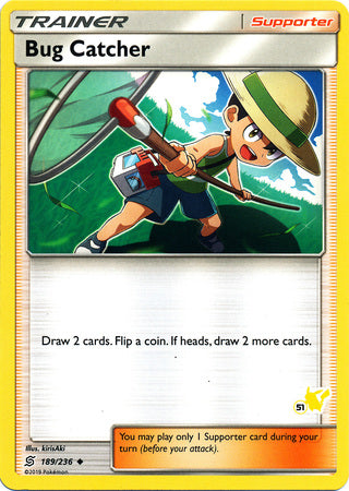 Bug Catcher (189/236) (Pikachu Stamp #51) [Battle Academy 2020] | Silver Goblin
