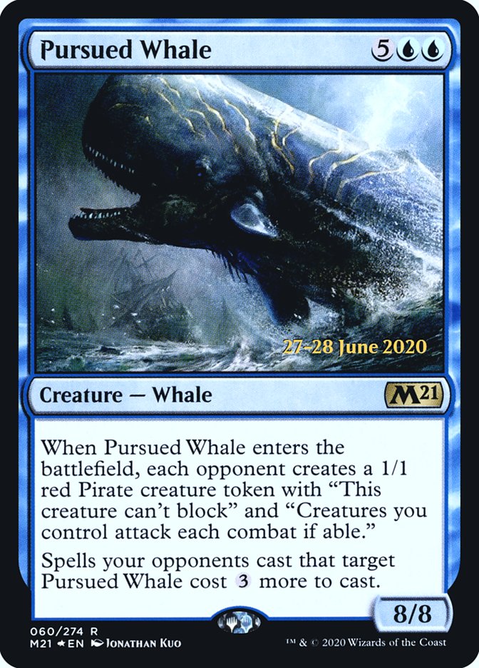 Pursued Whale [Core Set 2021 Prerelease Promos] | Silver Goblin