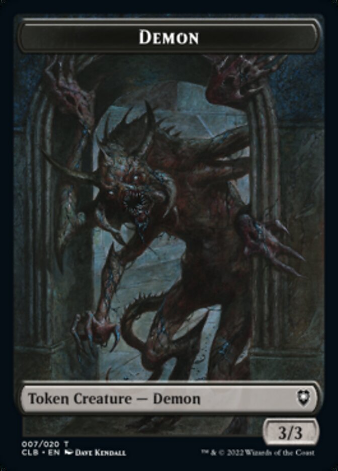 Demon Token [Commander Legends: Battle for Baldur's Gate Tokens] | Silver Goblin