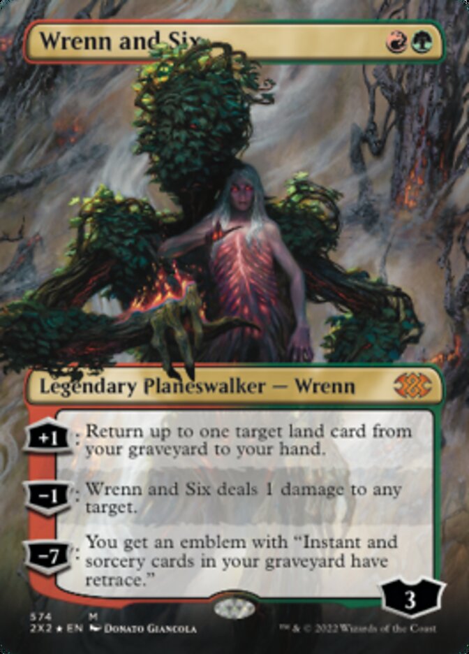 Wrenn and Six (Textured Foil) [Double Masters 2022] | Silver Goblin