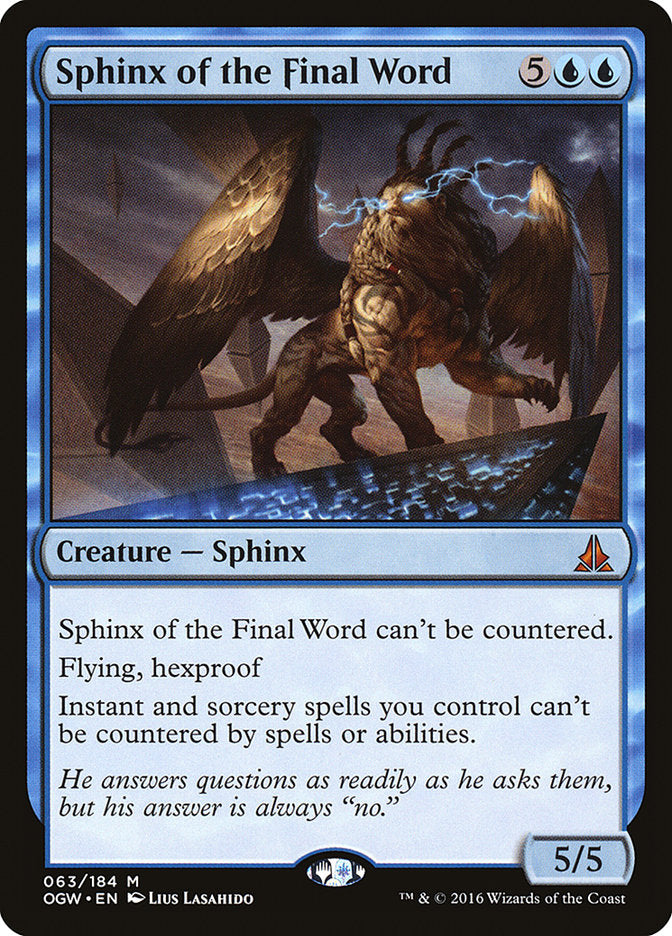 Sphinx of the Final Word [Oath of the Gatewatch] | Silver Goblin
