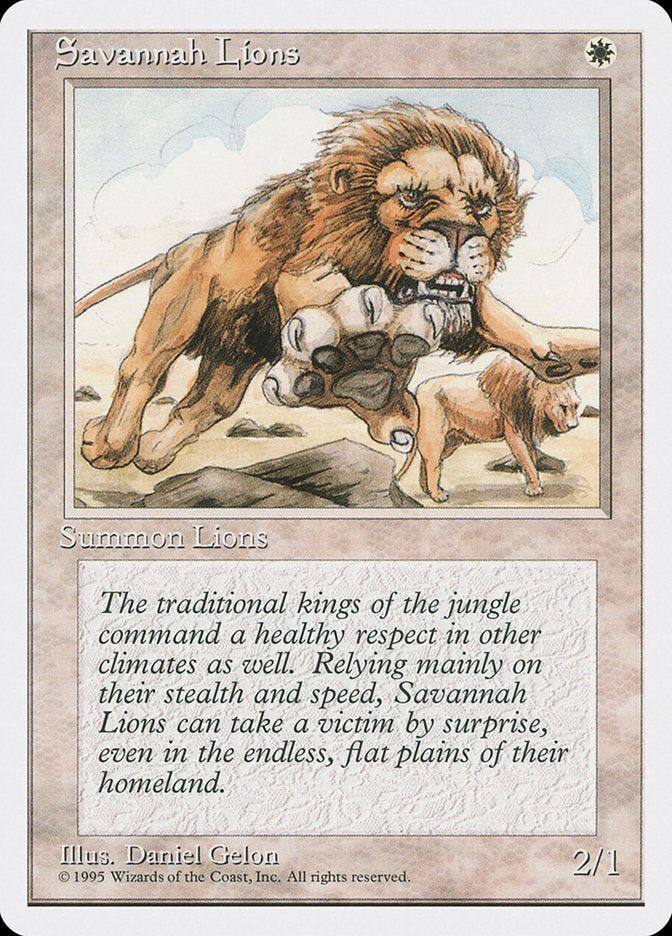 Savannah Lions [Fourth Edition] | Silver Goblin