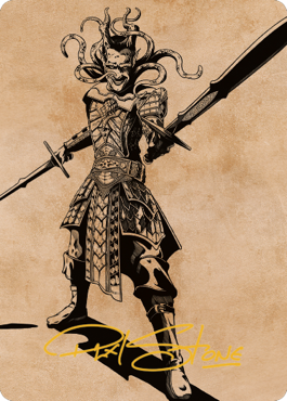 Zevlor, Elturel Exile Art Card (78) (Gold-Stamped Signature) [Commander Legends: Battle for Baldur's Gate Art Series] | Silver Goblin