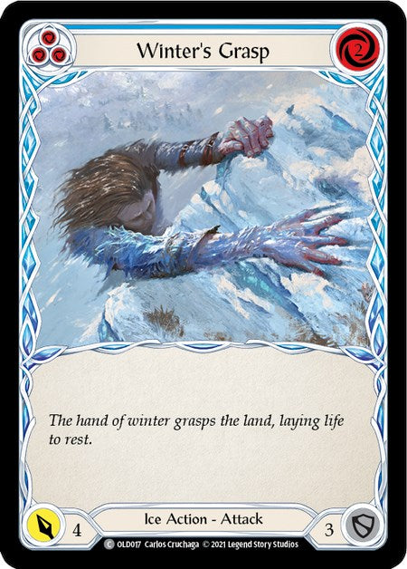 Winter's Grasp (Blue) [OLD017] (Tales of Aria Oldhim Blitz Deck)  1st Edition Normal | Silver Goblin