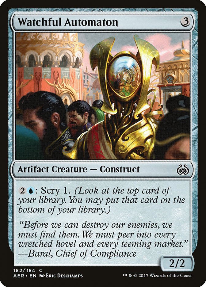 Watchful Automaton [Aether Revolt] | Silver Goblin