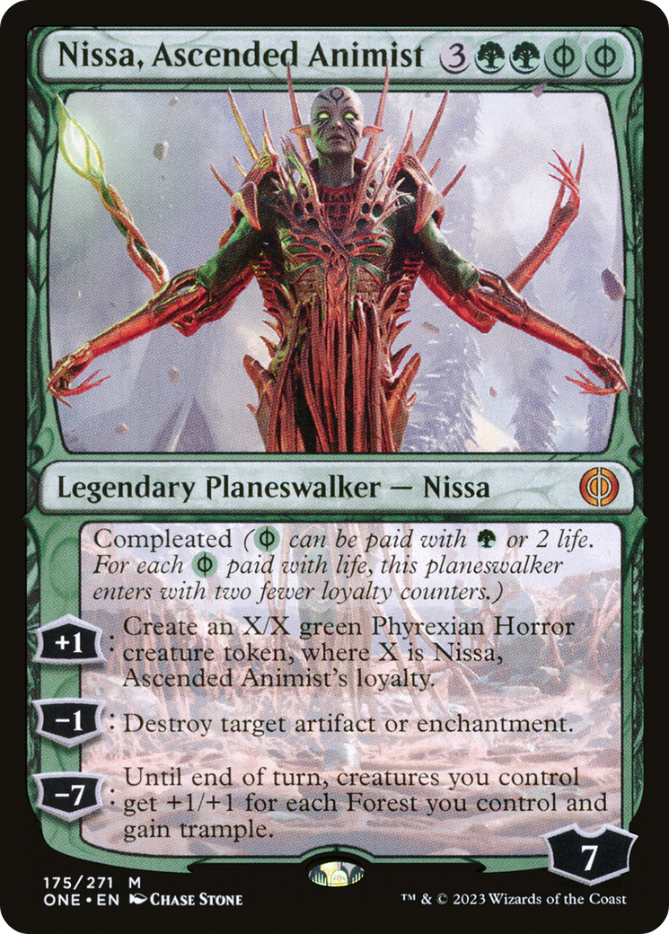 Nissa, Ascended Animist [Phyrexia: All Will Be One] | Silver Goblin