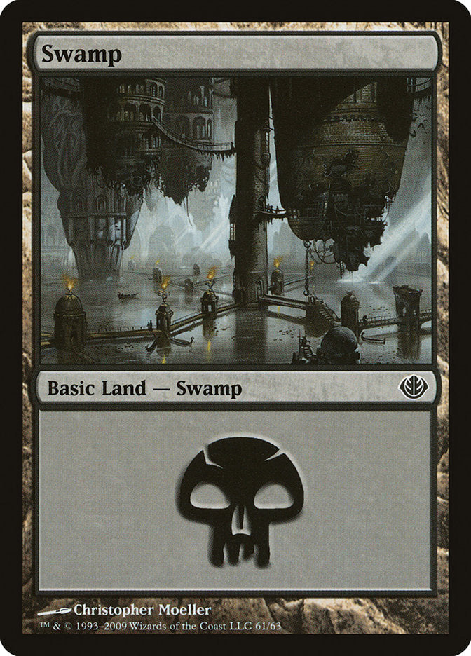Swamp (61) [Duel Decks: Garruk vs. Liliana] | Silver Goblin
