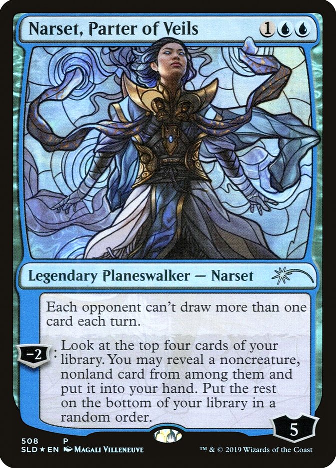 Narset, Parter of Veils (Stained Glass) [Secret Lair Drop Promos] | Silver Goblin