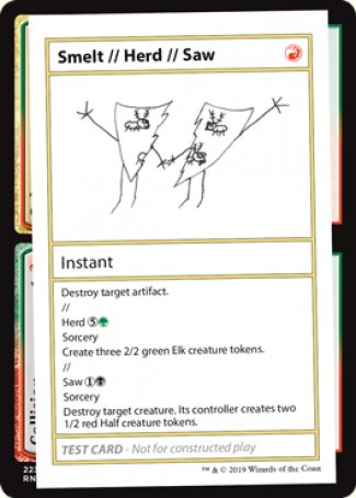 Smelt // Herd // Saw (2021 Edition) [Mystery Booster Playtest Cards] | Silver Goblin