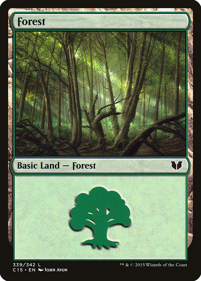 Forest (339) [Commander 2015] | Silver Goblin