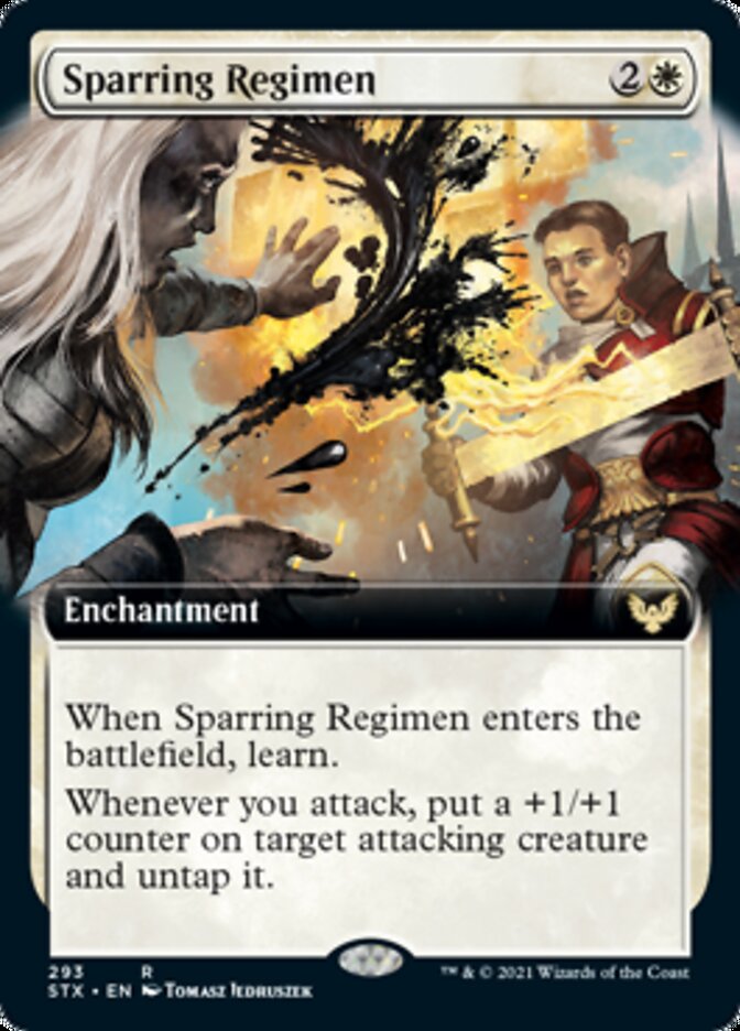 Sparring Regimen (Extended Art) [Strixhaven: School of Mages] | Silver Goblin