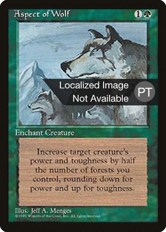 Aspect of Wolf [Fourth Edition (Foreign Black Border)] | Silver Goblin