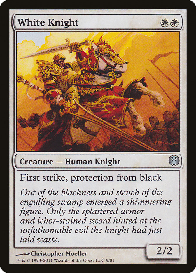White Knight [Duel Decks: Knights vs. Dragons] | Silver Goblin