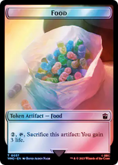 Horse // Food (0057) Double-Sided Token (Surge Foil) [Doctor Who Tokens] | Silver Goblin