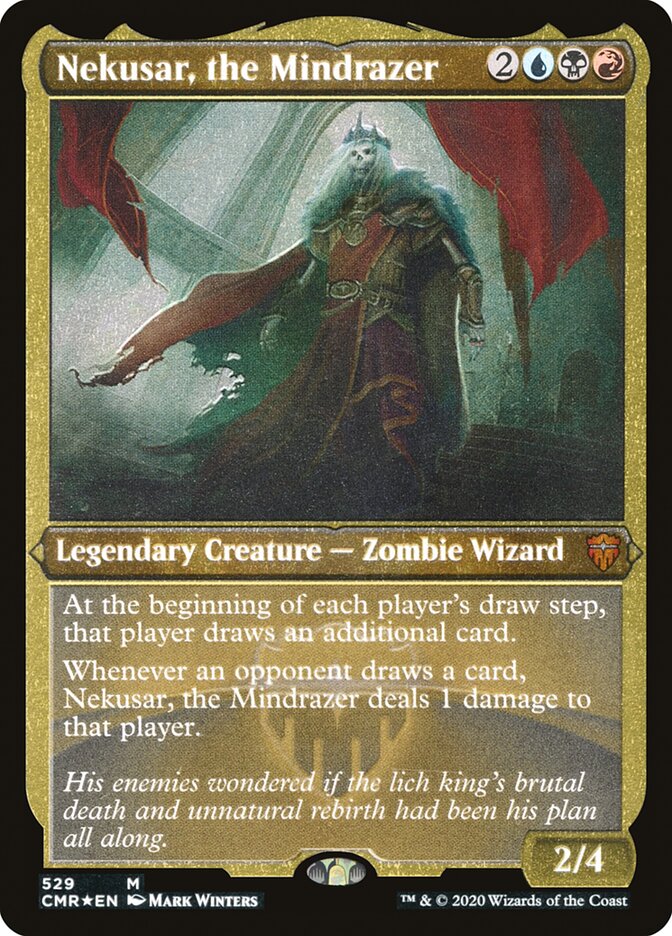 Nekusar, the Mindrazer (Etched) [Commander Legends] | Silver Goblin