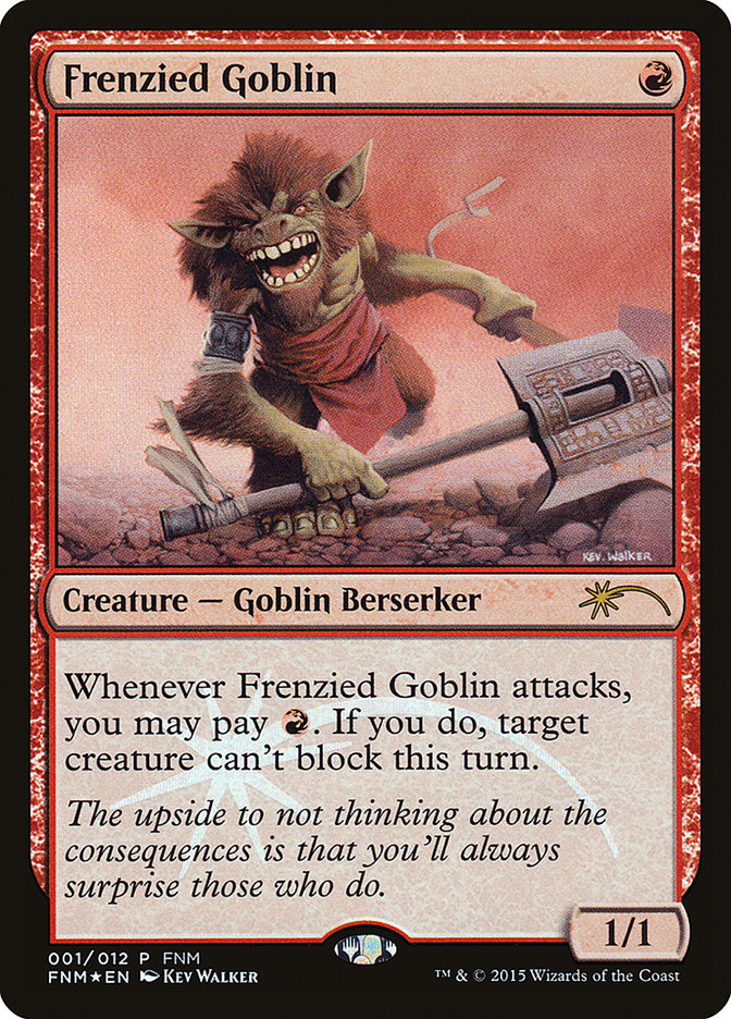 Frenzied Goblin [Friday Night Magic 2015] | Silver Goblin