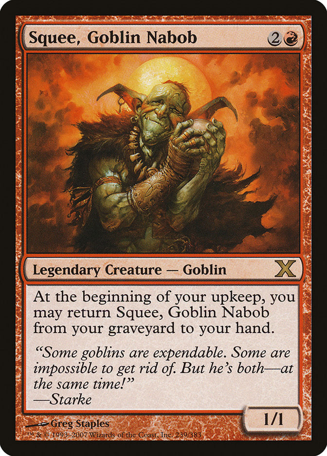 Squee, Goblin Nabob [Tenth Edition] | Silver Goblin
