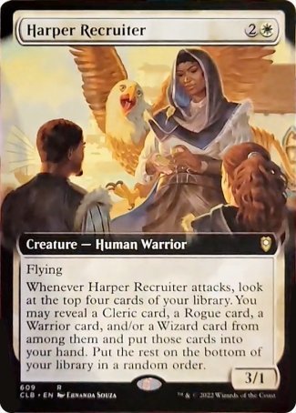 Harper Recruiter (Extended Art) [Commander Legends: Battle for Baldur's Gate] | Silver Goblin