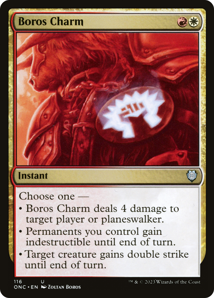 Boros Charm [Phyrexia: All Will Be One Commander] | Silver Goblin