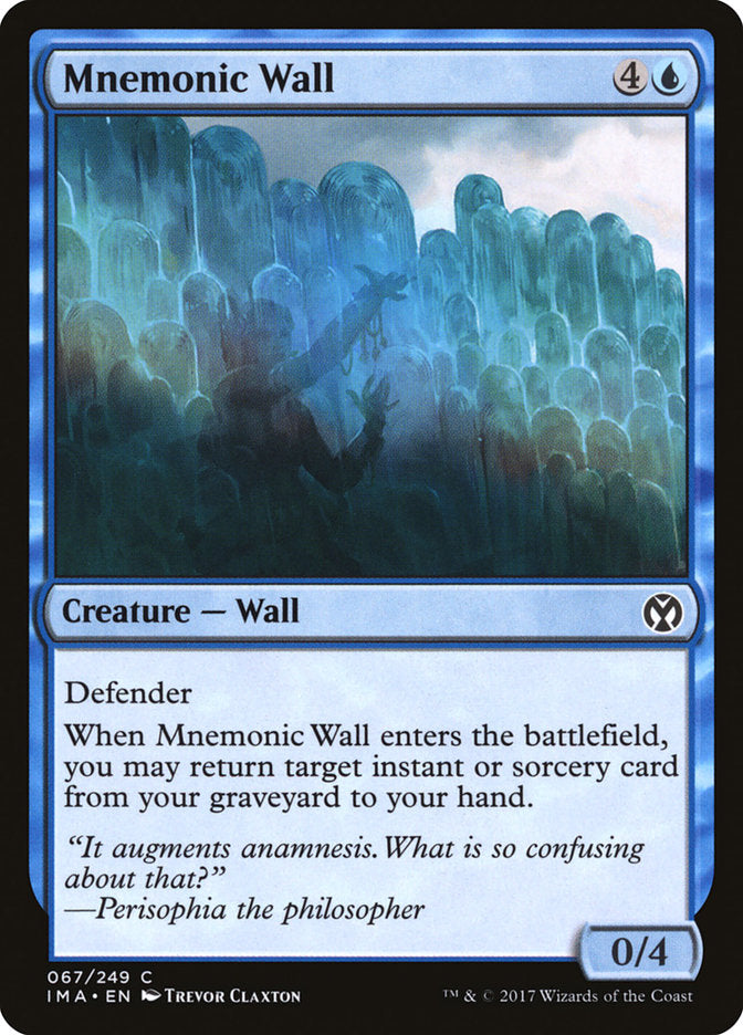 Mnemonic Wall [Iconic Masters] | Silver Goblin
