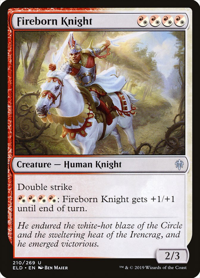 Fireborn Knight [Throne of Eldraine] | Silver Goblin