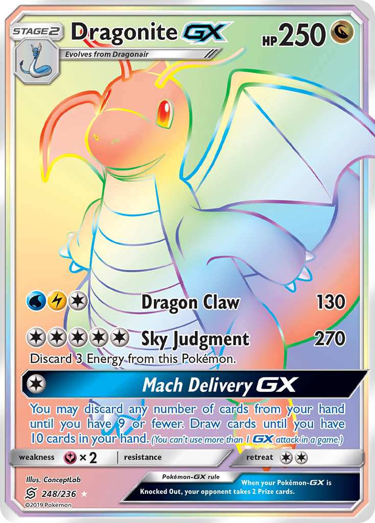 Dragonite GX (248/236) [Sun & Moon: Unified Minds] | Silver Goblin