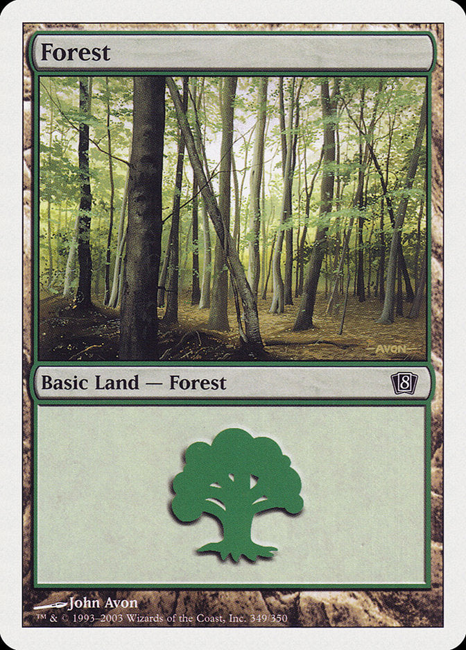 Forest (349) [Eighth Edition] | Silver Goblin
