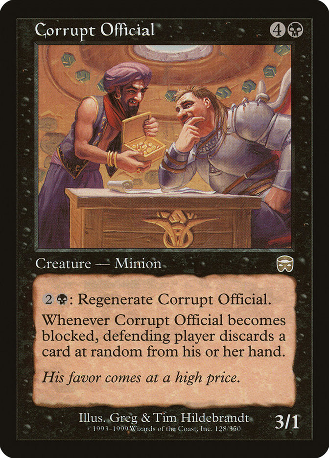 Corrupt Official [Mercadian Masques] | Silver Goblin