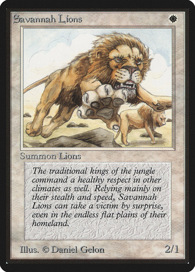Savannah Lions [Beta Edition] | Silver Goblin