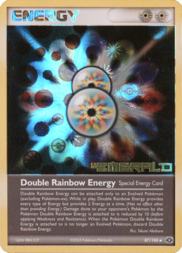 Double Rainbow Energy (87/106) (Stamped) [EX: Emerald] | Silver Goblin