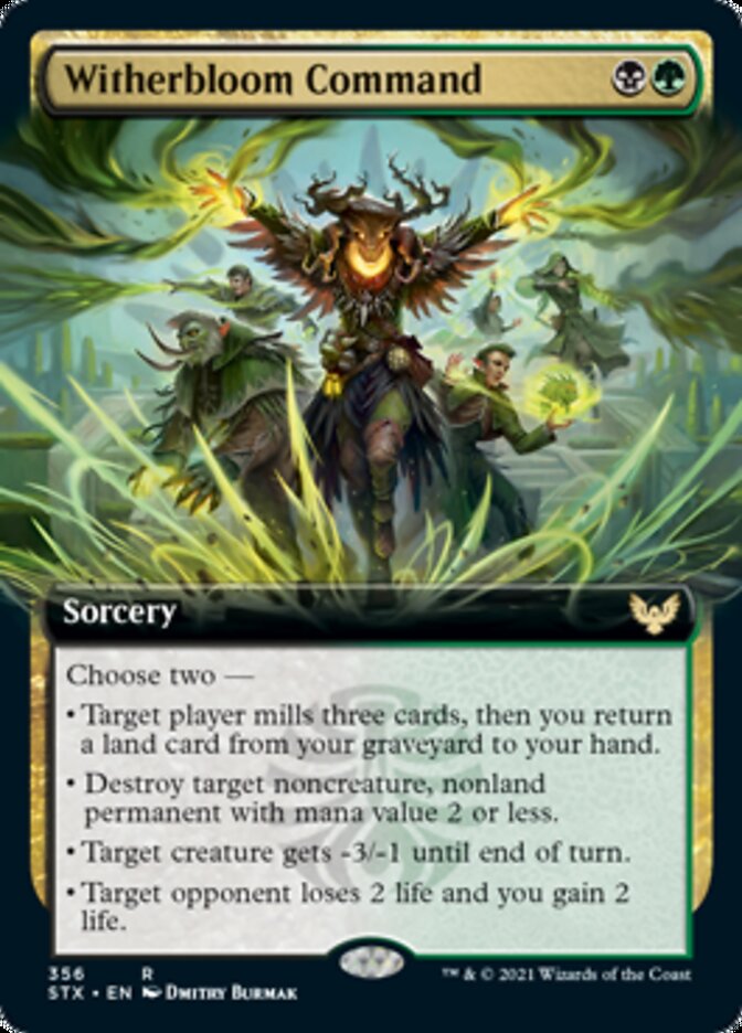 Witherbloom Command (Extended Art) [Strixhaven: School of Mages] | Silver Goblin