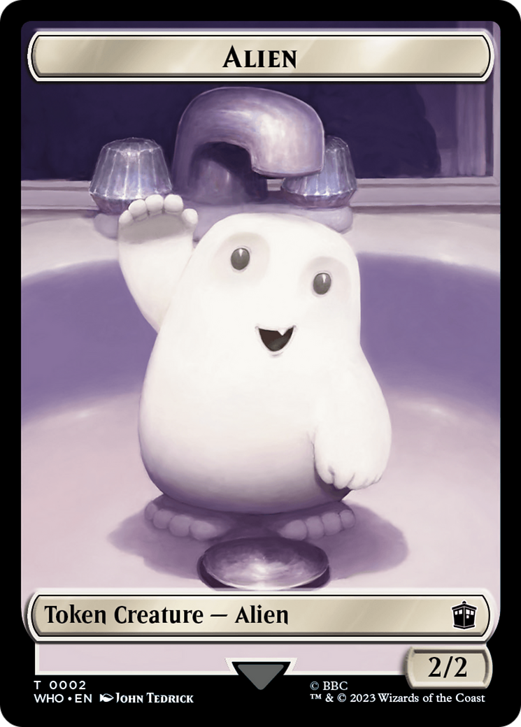 Alien // Osgood, Operation Double Double-Sided Token [Doctor Who Tokens] | Silver Goblin