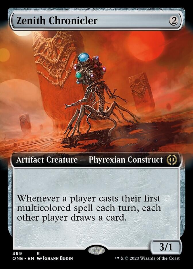 Zenith Chronicler (Extended Art) [Phyrexia: All Will Be One] | Silver Goblin