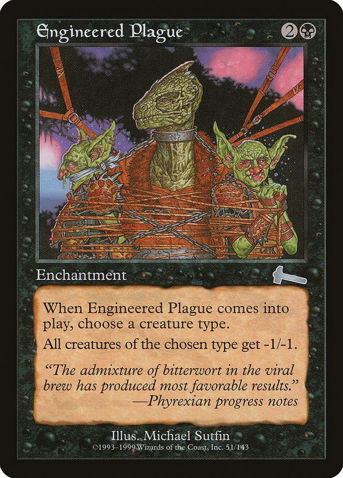 Engineered Plague [Urza's Legacy] | Silver Goblin