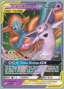 Espeon & Deoxys GX (72/236) (Perfection - Henry Brand) [World Championships 2019] | Silver Goblin